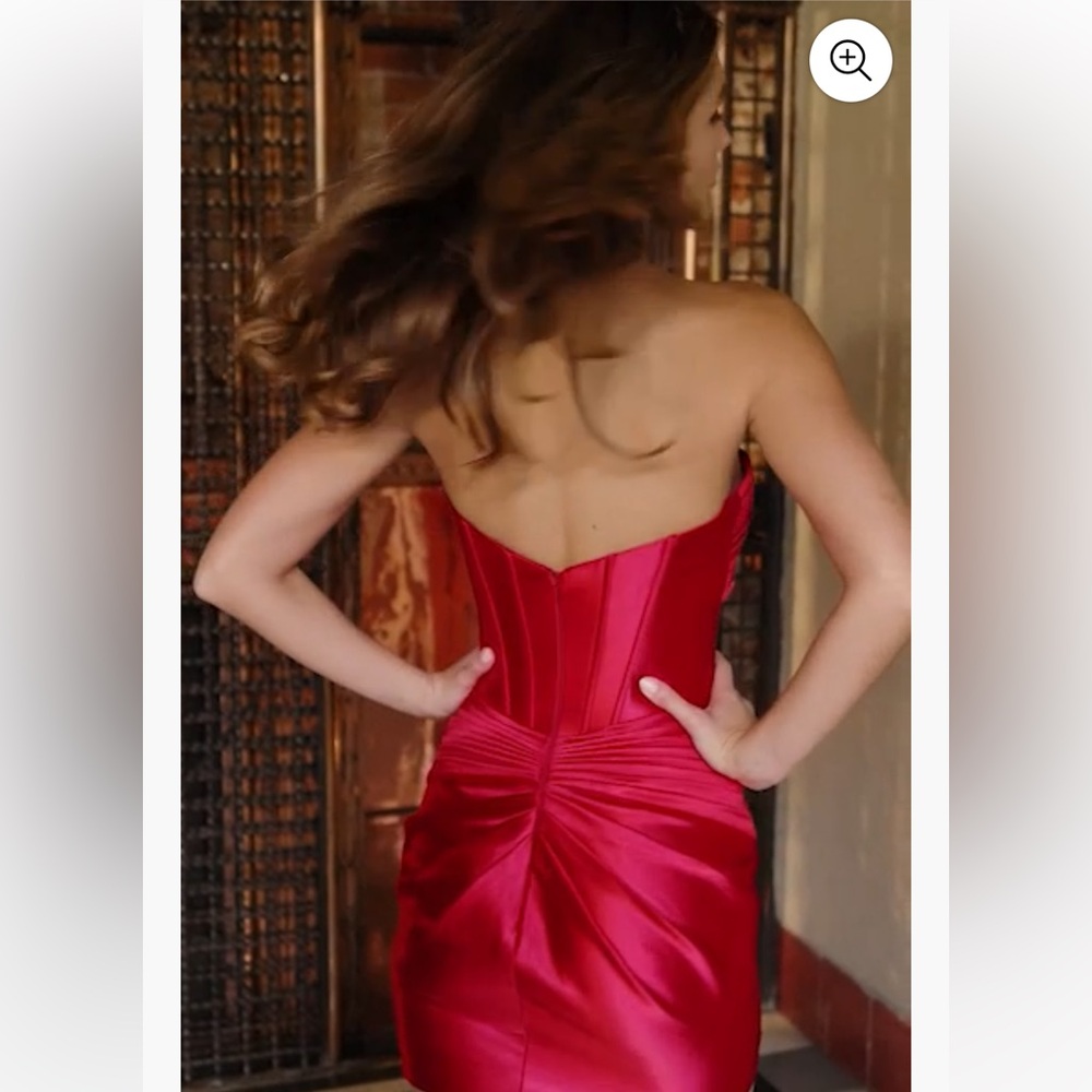 Sherri Hill Vibrant Red Dress - Picture 7 of 8